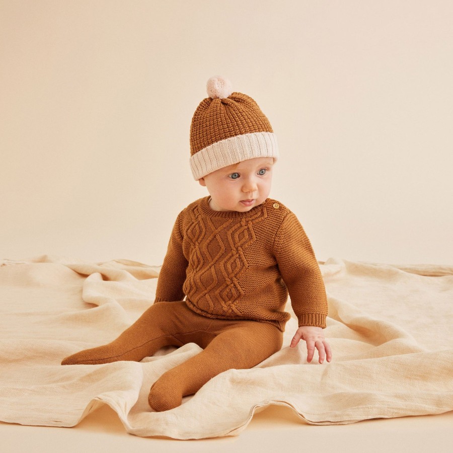 Child [2-14] Wilson & Frenchy Knitwear | Wilson And Frenchy Knitted Cable Jumper - Spice