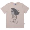 Child [2-14] Minti Tops | Minti Shark Mask Tee - Chalk