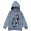 Baby [0-23M] Minti Jumpers | Minti Sketched Dino Hood - Midnight Wash