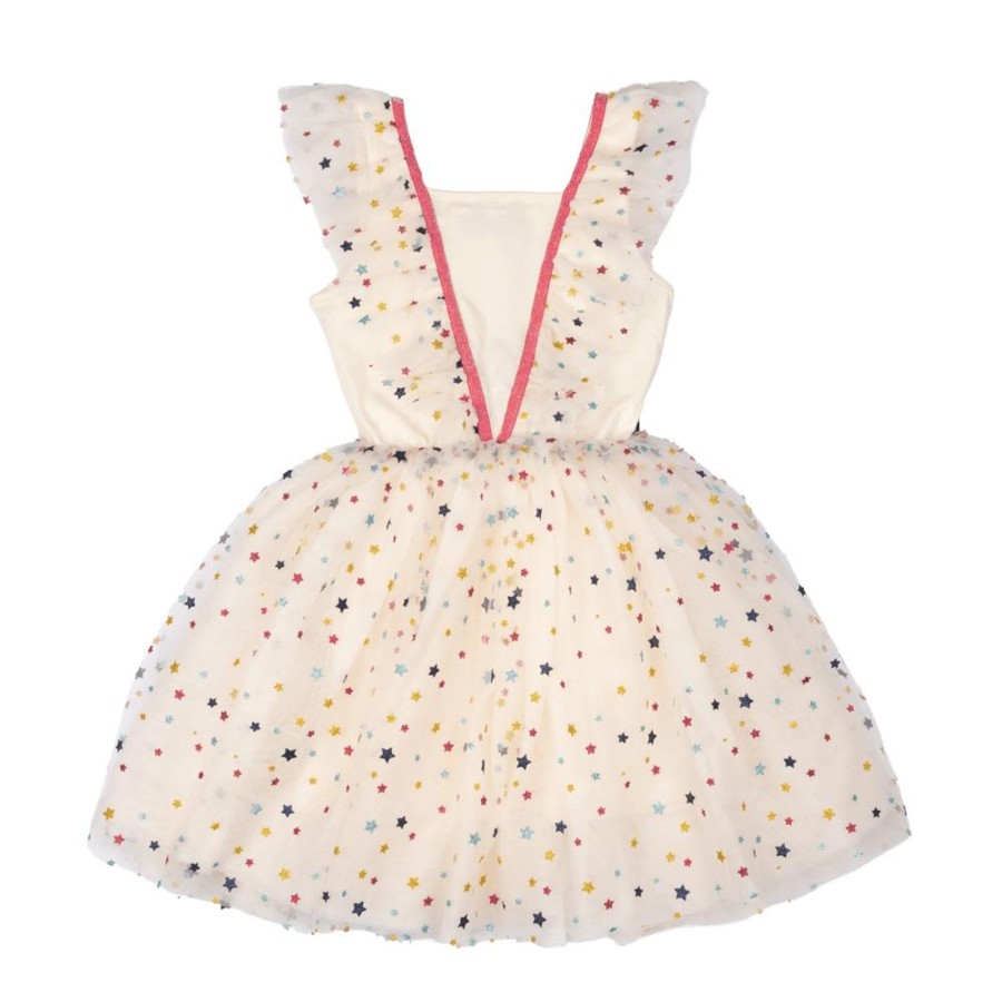 Child [2-14] Rock Your Baby Dresses | Rock Your Baby Christmas Angel Dress - Cream