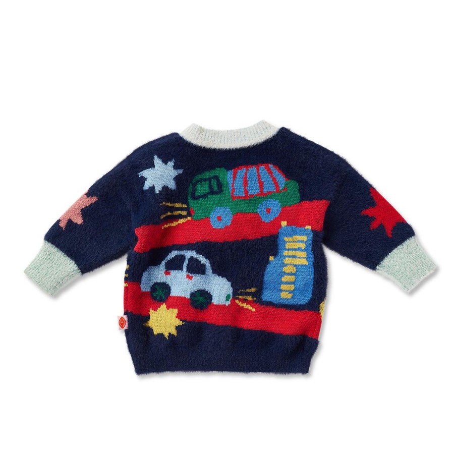 Baby [0-23M] Halcyon Nights Outerwear | Halcyon Nights Knit Cardigan - Seoul City