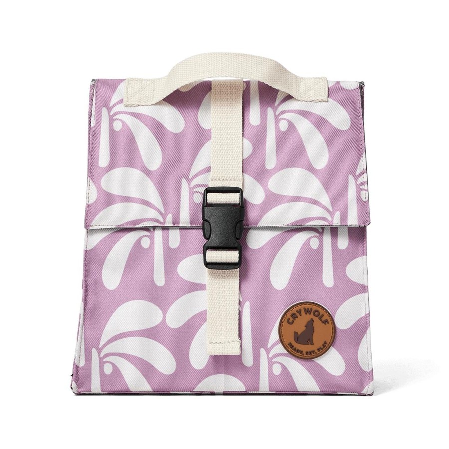 Child [2-14] Crywolf Bags + Mealtime | Crywolf Insulated Lunch Bag Lilac Palms