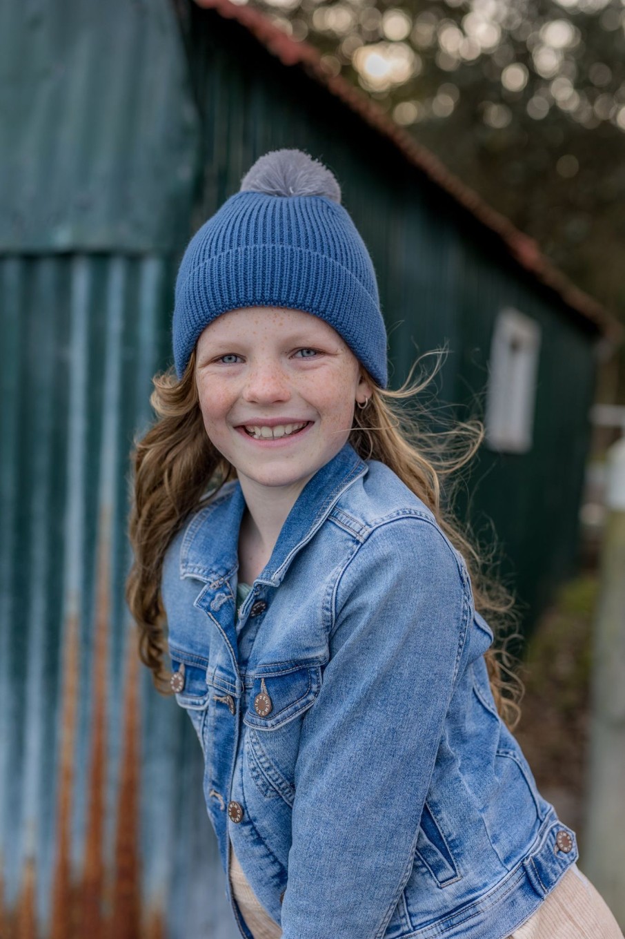 Baby [0-23M] Acorn Beanies | Acorn Oslo Merino Ribbed Beanie - Navy & Grey