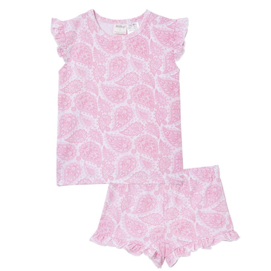 Child [2-14] Milky Sleep | Milky Pink Paisley Pyjamas