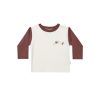 Baby [0-23M] Quincy Mae Tops | Quincy Mae Long Sleeve Pocket Tee - Smile