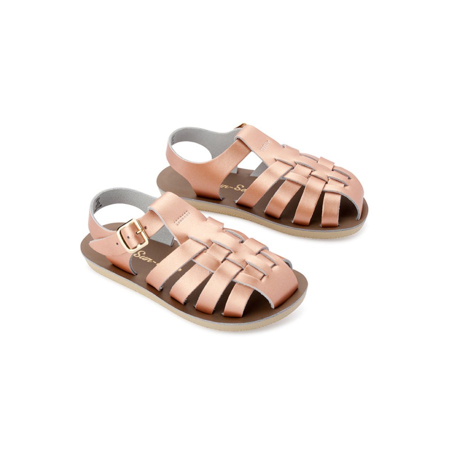 Child [2-14] Saltwater Sandals Footwear | Saltwater Sandals Sun San Sailor Rose Gold