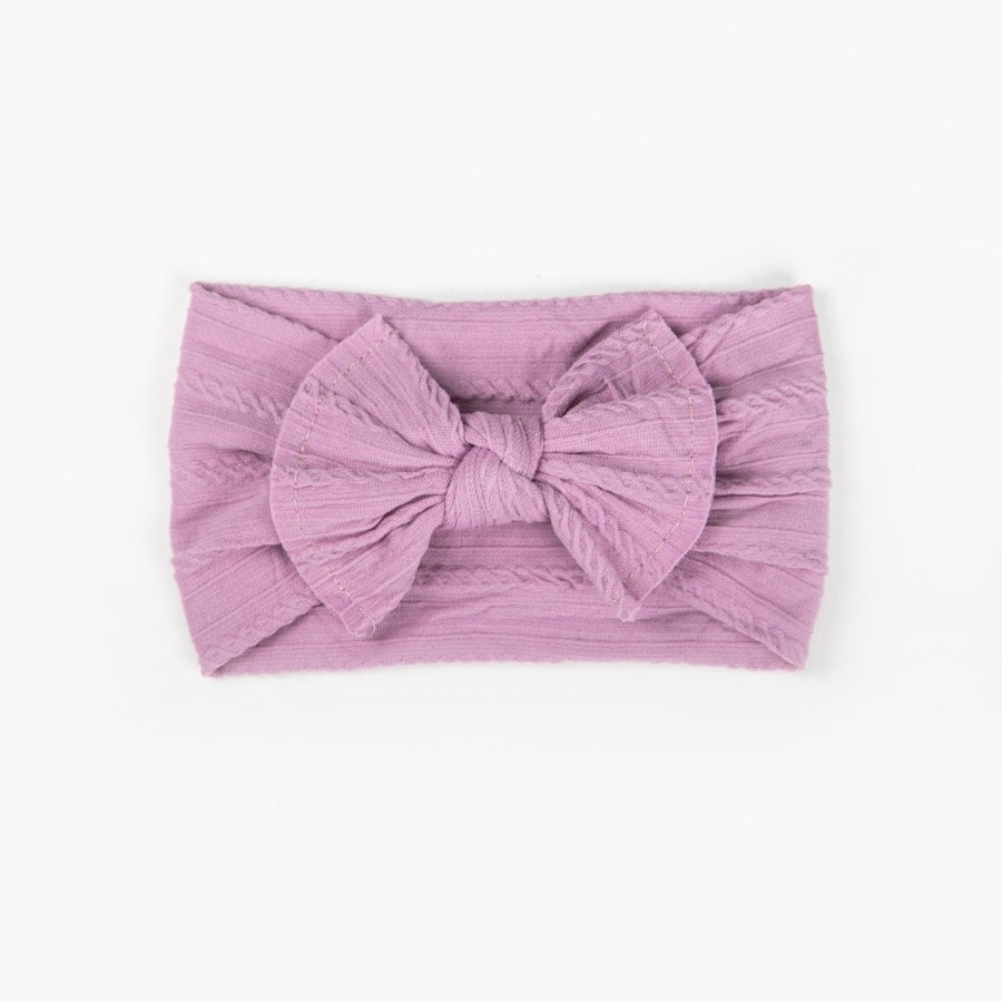 Child [2-14] Wild Kind Hair Accessories | Wild Kind Ayla Wide Bow Headband - Lavender