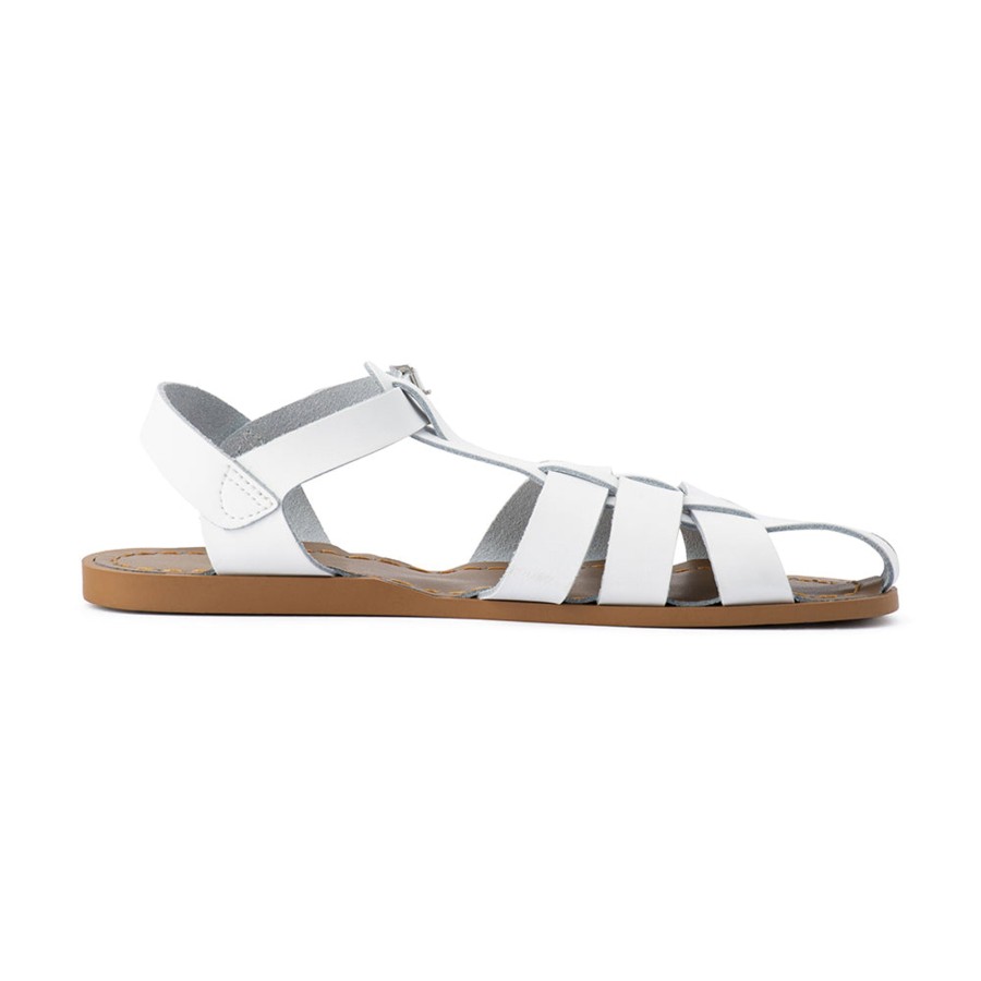 Grown Ups Saltwater Sandals | Saltwater Sandals Adults Shark White