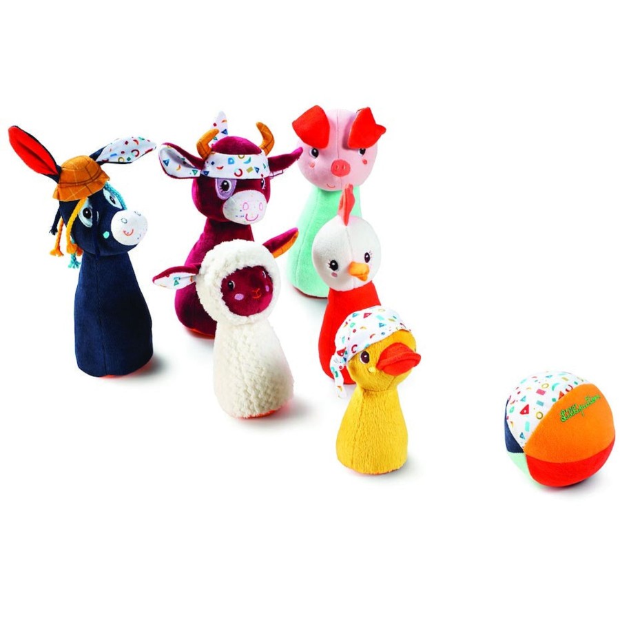 Play + Learn Lilliputiens Animals | Lilliputiens - Bowling Pins Farm