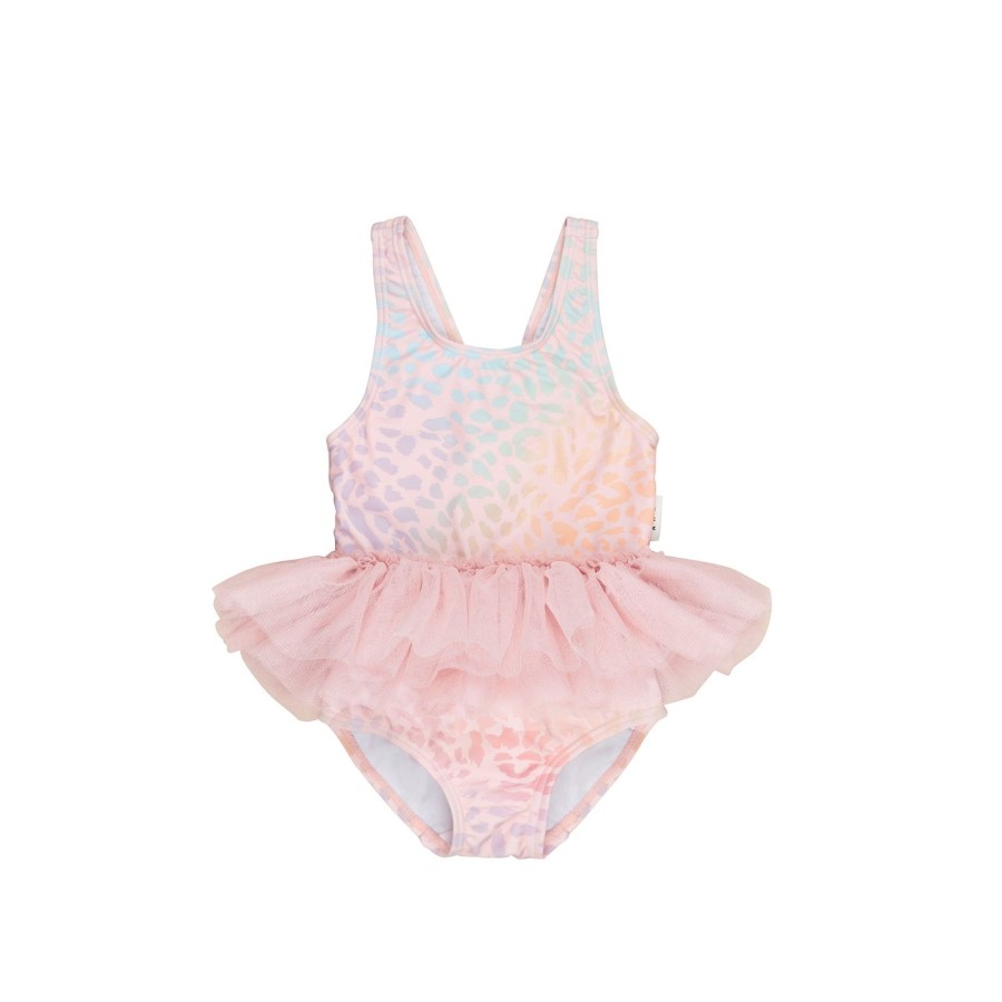 Child [2-14] Huxbaby Swim | Huxbaby Animal Swirl Ballet Swimsuit - Multi