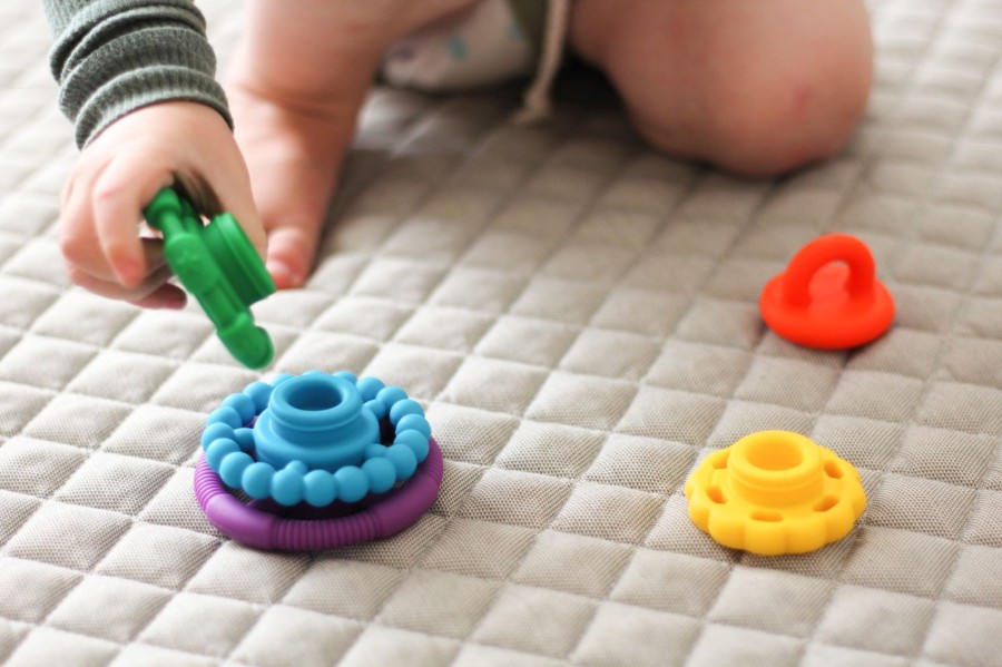 Baby [0-23M] Jellystone Designs Teethers + Rattles | Rainbow Stacker | Bright