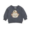 Child [2-14] Huxbaby Jumpers | Huxbaby Monkey Sweatshirt - Ink