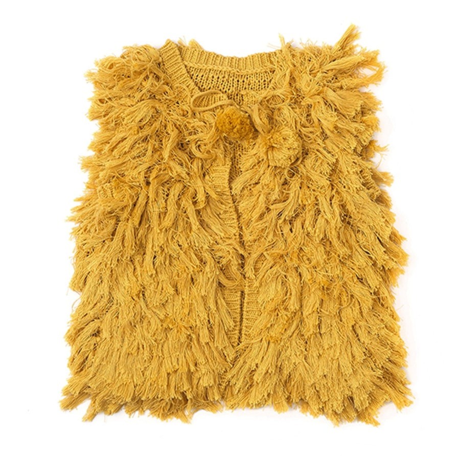 Baby [0-23M] Alex & Ant Outerwear | Alex & Ant Elise Knit Vest - Mustard