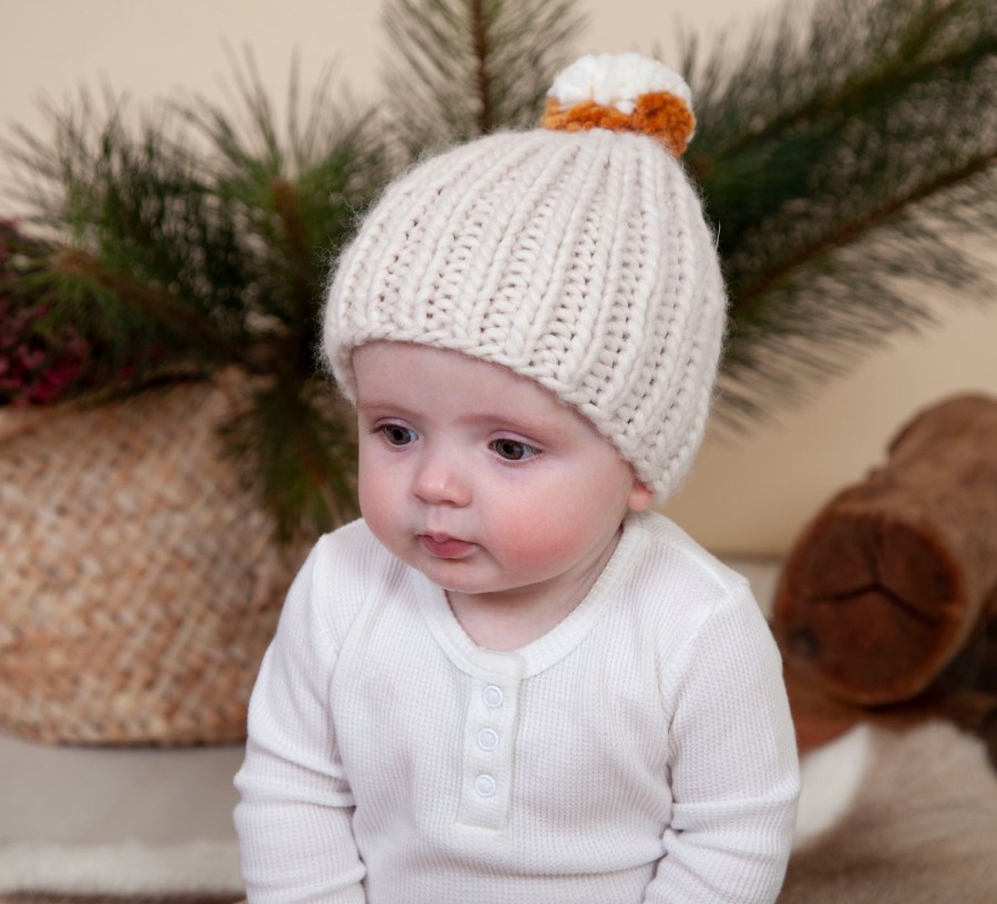 Child [2-14] Acorn Beanies | Acorn Journey Chunky Beanie - Oatmeal