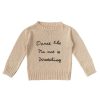 Child [2-14] Alex & Ant Knitwear | Alex & Ant Dance Like No One Is Watching Knit Sweater - Oatmeal