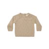 Baby [0-23M] Quincy Mae Knitwear | Quincy Mae Speckled Knit Sweater - Latte