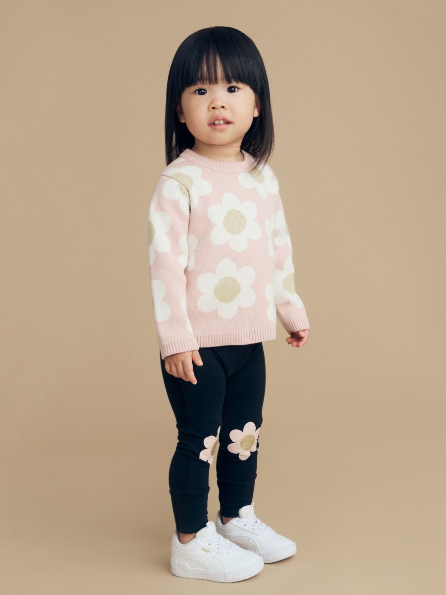 Child [2-14] Huxbaby Bottoms | Huxbaby Flower Knee Legging