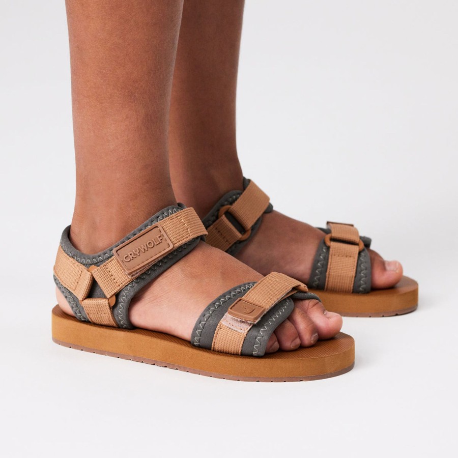 Child [2-14] Crywolf Footwear | Crywolf Beach Sandal - Tan