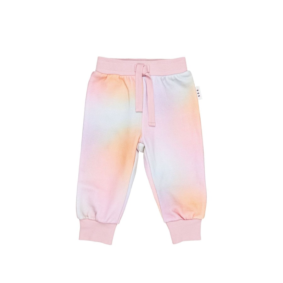 Child [2-14] Huxbaby Bottoms | Huxbaby Rainbow Swirl Retro Track Pant