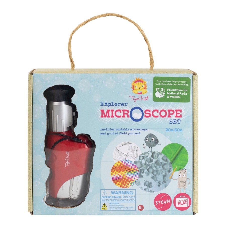 Play + Learn Tiger Tribe Nature | Explorer Microscope Set