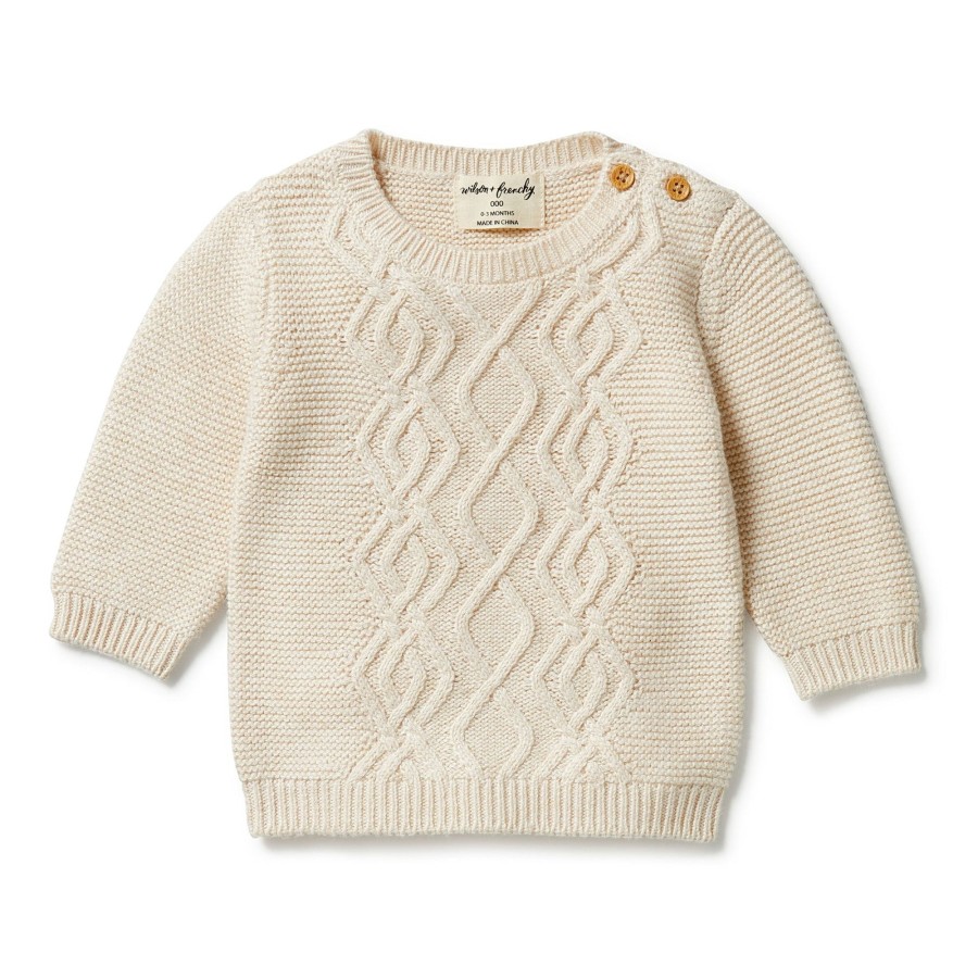 Child [2-14] Wilson & Frenchy Jumpers | Wilson And Frenchy Knitted Cable Jumper - Sand Melange