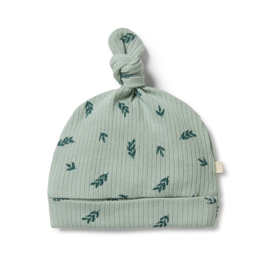 Baby [0-23M] Wilson & Frenchy Beanies | Wilson And Frenchy Organic Rib Knot Hat Falling Leaf