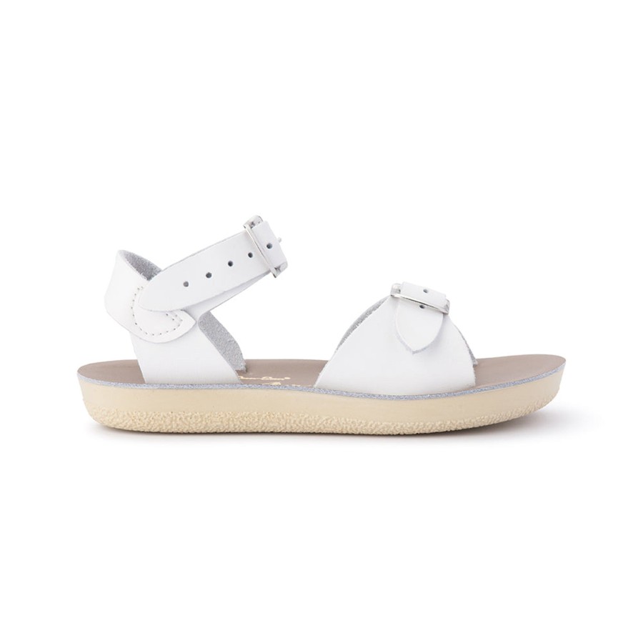 Child [2-14] Saltwater Sandals Footwear | Saltwater Sandals Sun San Surfer White