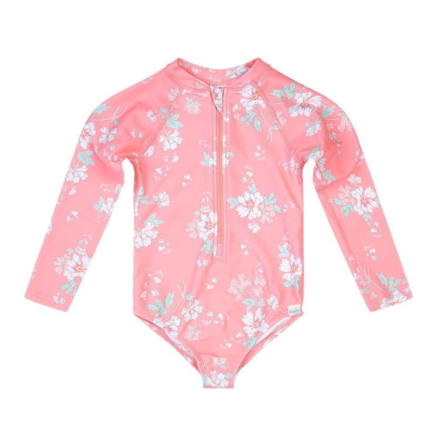 Child [2-14] Toshi Swim | Toshi Swim Kids Bodysuit - Scarlett