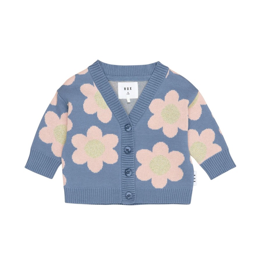 Child [2-14] Huxbaby Jumpers | Huxbaby Daisy Boxy Cardi