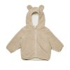 Child [2-14] Quincy Mae Outerwear | Quincy Mae Bear Jacket - Sand