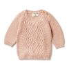 Child [2-14] Wilson & Frenchy Jumpers | Wilson And Frenchy Knitted Cable Jumper - Rose