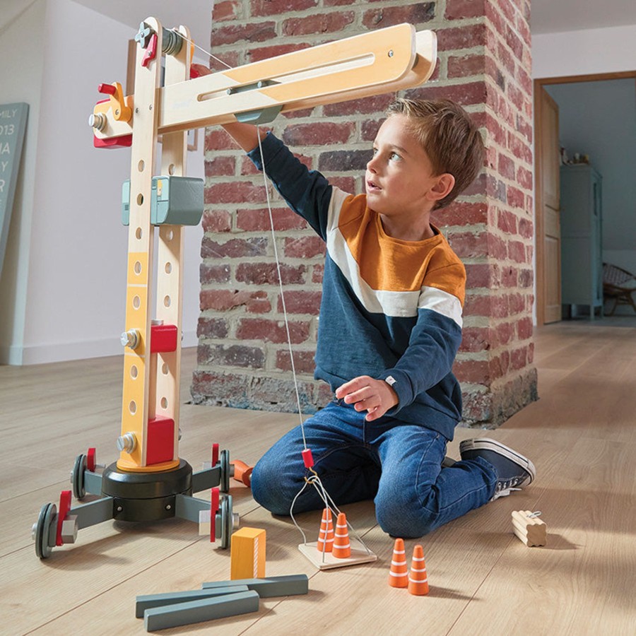 Play + Learn Janod Wooden Toys | Janod - Giant Crane