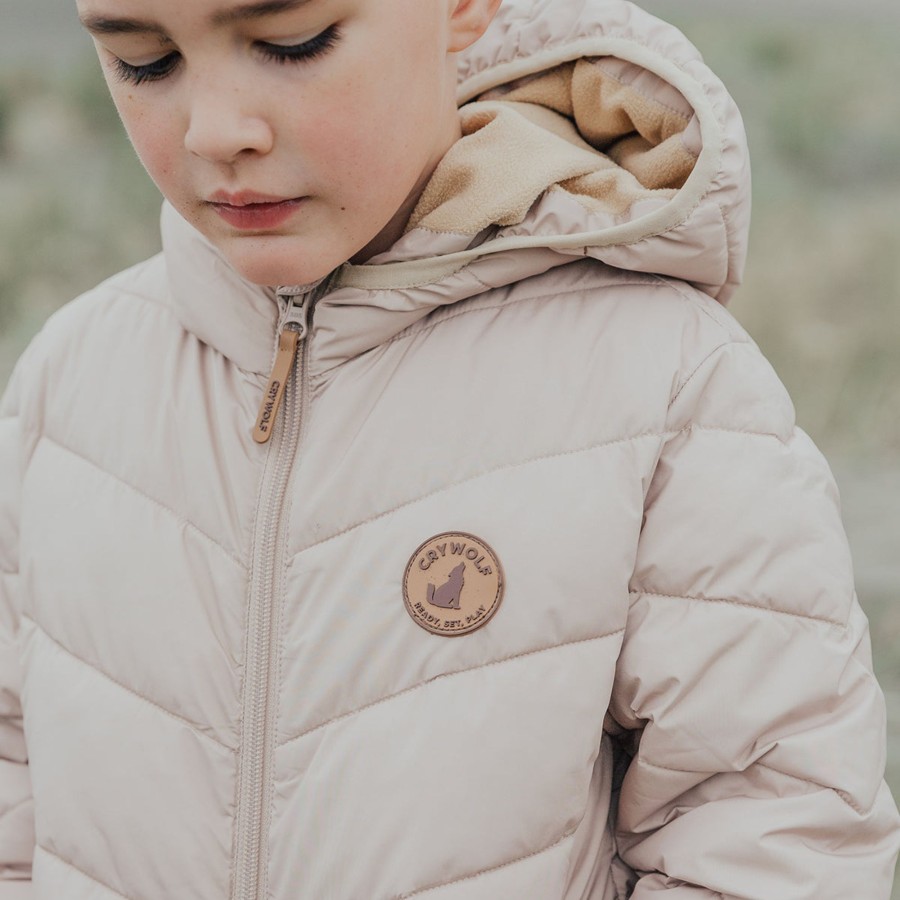 Child [2-14] Crywolf Outerwear | Crywolf Eco-Puffer Jacket - Camel