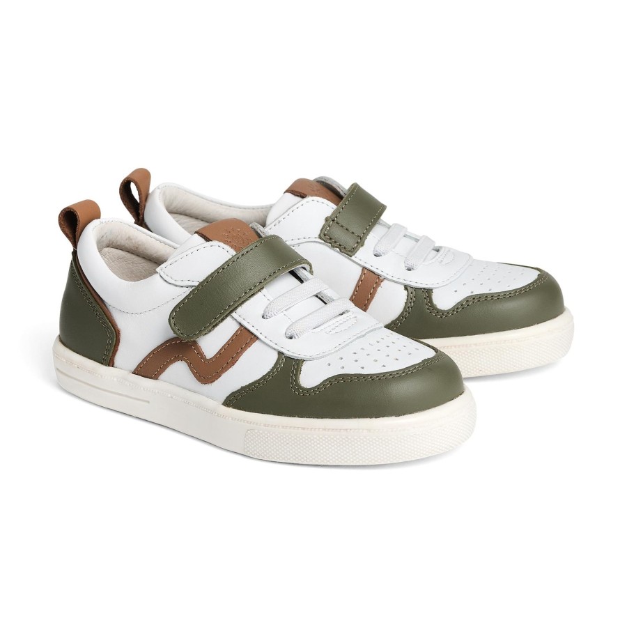 Child [2-14] Pretty Brave Footwear | Pretty Brave Xo Trainer - Khaki/Tan Combo