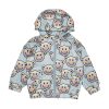 Child [2-14] Huxbaby Rainwear | Huxbaby Smile Bear Reversible Rain Jacket - Dusty Sky