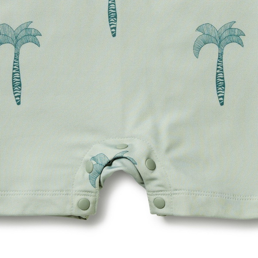 Child [2-14] Wilson & Frenchy Swim | Wilson And Frenchy One Piece Boyleg Swimsuit Palm Tree