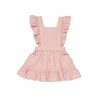 Baby [0-23M] Huxbaby Dresses | Huxbaby Daisy Reversible Bib Dress - Dusty Rose + Sunkiss