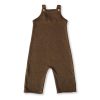 Child [2-14] Grown Knitwear | Grown Linen Overalls - Mocha