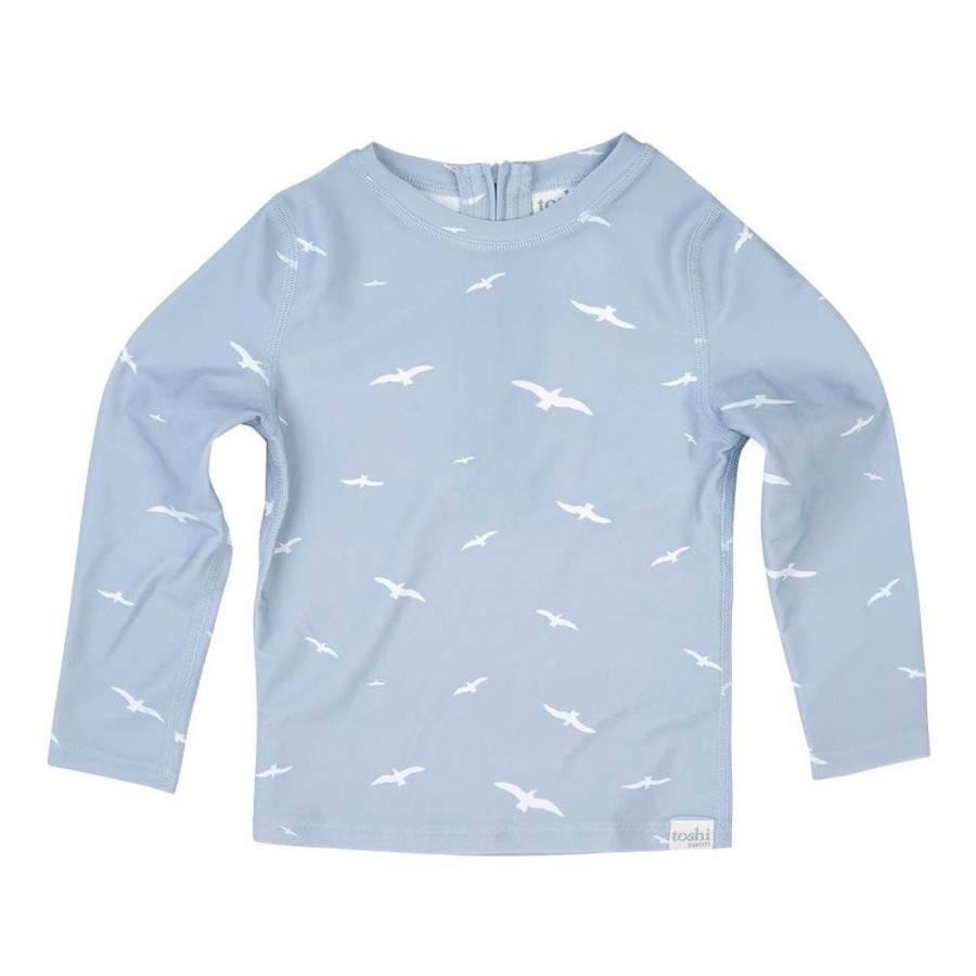 Child [2-14] Toshi Swim | Toshi Swim Kids Rashie Long Sleeve Half Zip - Coogee