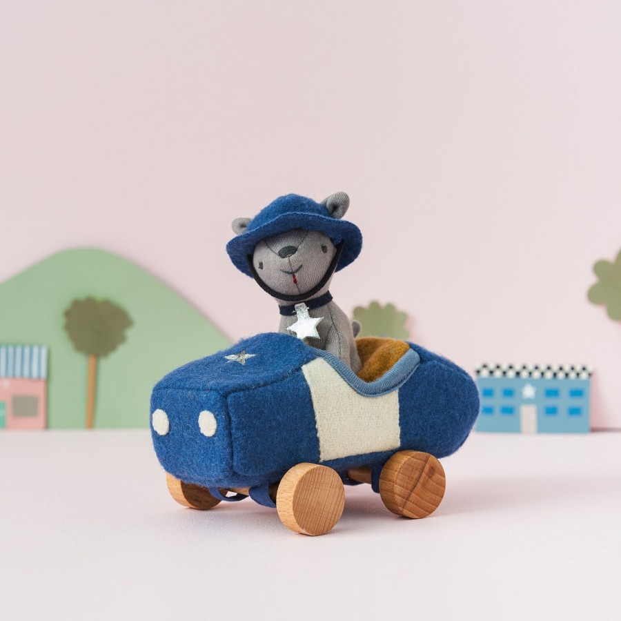 Play + Learn Olli Ella Dolls + Accessories | Olli Ella Holdie Dog-Go - Racer Officer