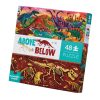 Play + Learn Crocodile Creek Puzzles | Above & Below Puzzle 48 Piece - Dinosaur World