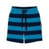 Child [2-14] Minti Bottoms | Minti Duo Short - Aqua/Navy Stripe