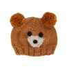 Child [2-14] Acorn Beanies | Acorn Bear Face Beanie - Caramel