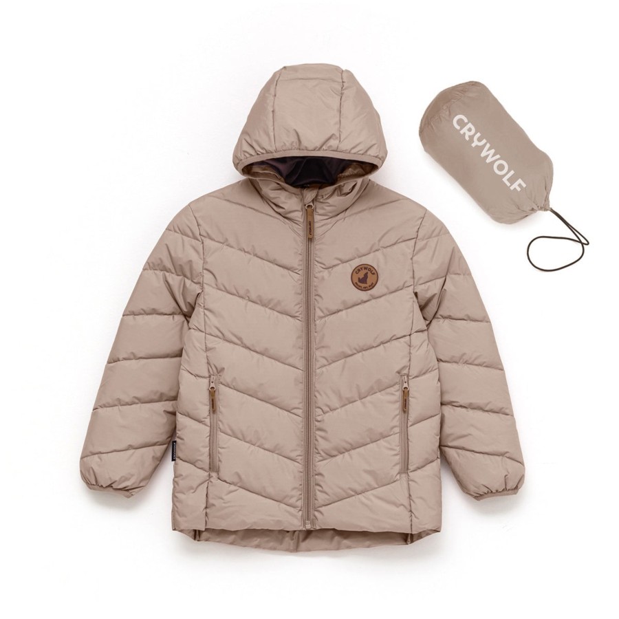 Child [2-14] Crywolf Outerwear | Crywolf Eco-Puffer Jacket - Camel