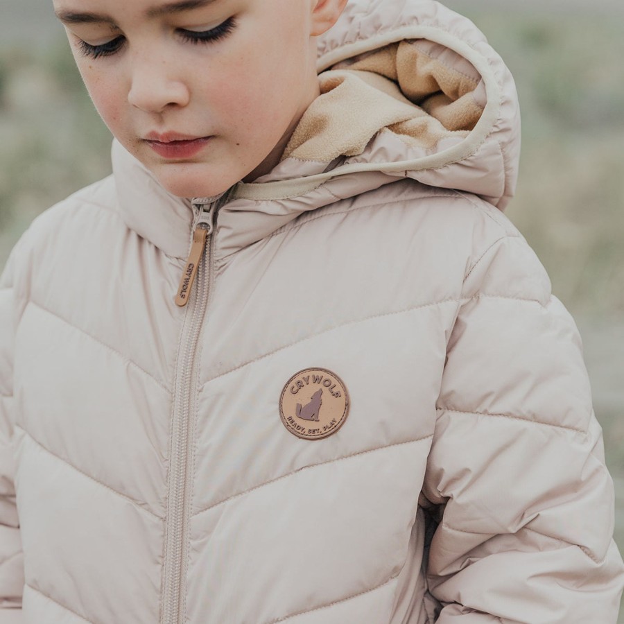 Child [2-14] Crywolf Outerwear | Crywolf Eco-Puffer Jacket - Camel