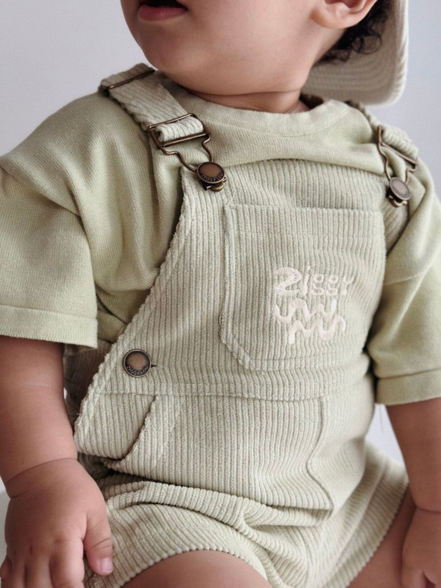 Baby [0-23M] Ziggy Lou All In One | Ziggy Lou - Summer Overalls | Lime