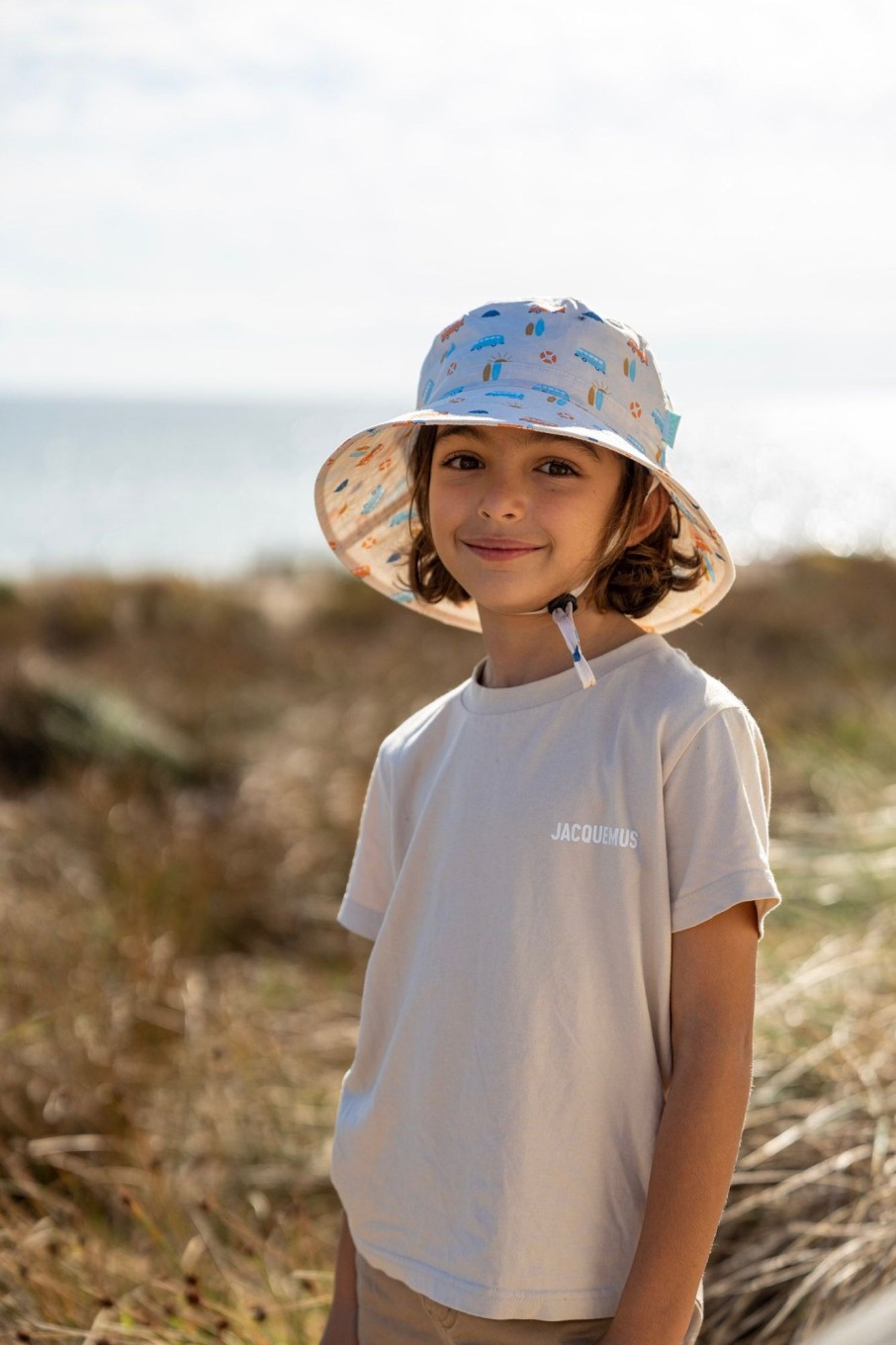 Child [2-14] Acorn Hats | Acorn Wide Brim Bucket Hat - Sunrise Surf