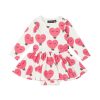 Baby [0-23M] Rock Your Baby Dresses | Rock Your Baby Pink Heart Baby Waisted Dress