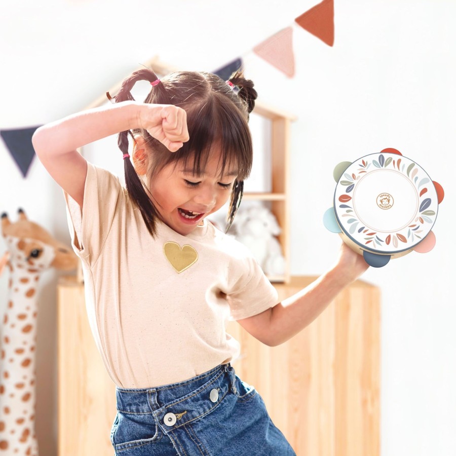 Play + Learn Speedy MonBest Wooden Toys | Speedy Monkey - Tambourine