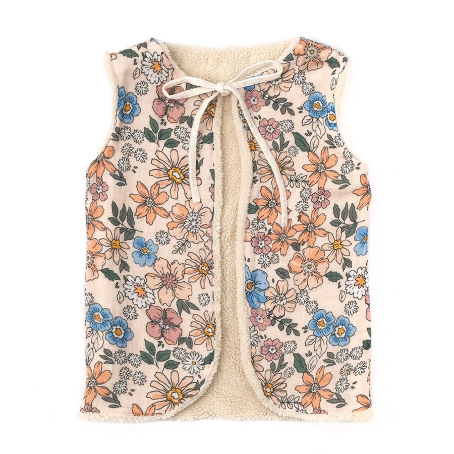 Child [2-14] Alex & Ant Outerwear | Alex & Ant Thea Reversible Vest - Teddy/Clarabelle